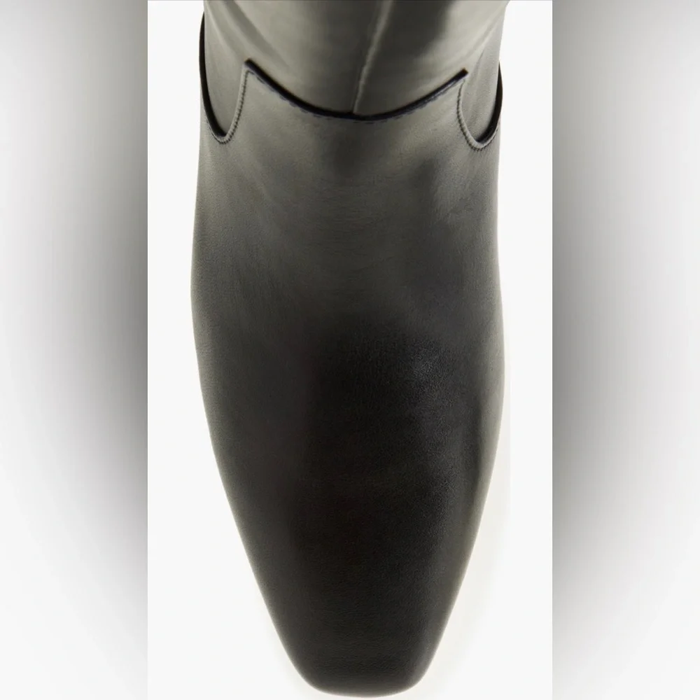 Loeffler Randall “Lillian” Tall Boot Black Leather Size 7 Like New - Picture 11 of 12